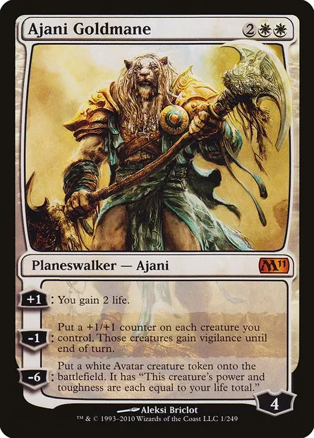 Ajani Goldmane, Magic card M11 1 — Magic 2011 set