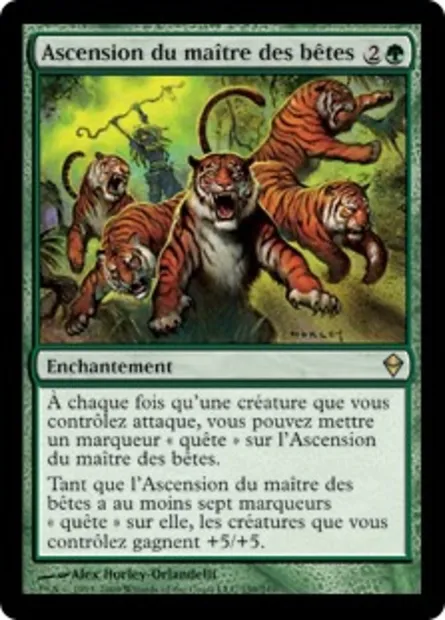 Ascension du maître des bêtes, carte Magic ZEN 159 — extension Zendikar
