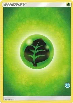 Énergie Plante, carte Pokémon TK11 027 — extension SM Trainer Kit: Alolan Sandslash & Alolan Ninetales