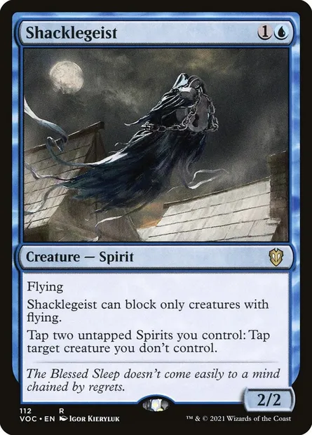 Shacklegeist, Magic card VOC 112 — Crimson Vow Commander set