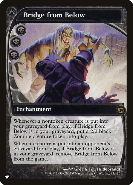 Bridge from Below, Magic card PLST FUT-81 — The List set