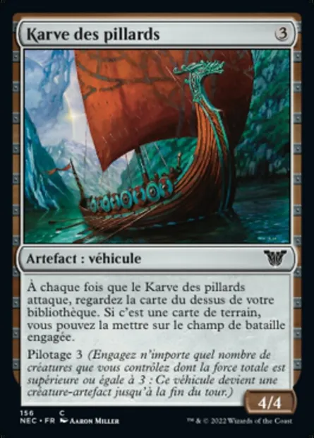 Karve des pillards, carte Magic NEC 156 — extension Neon Dynasty Commander