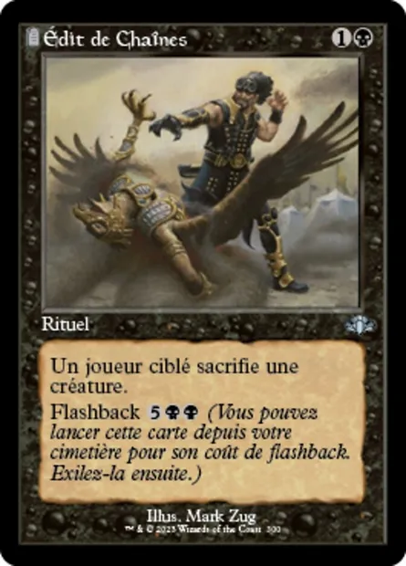 Édit de Chaînes, carte Magic DMR 300 — extension Dominaria Remastered