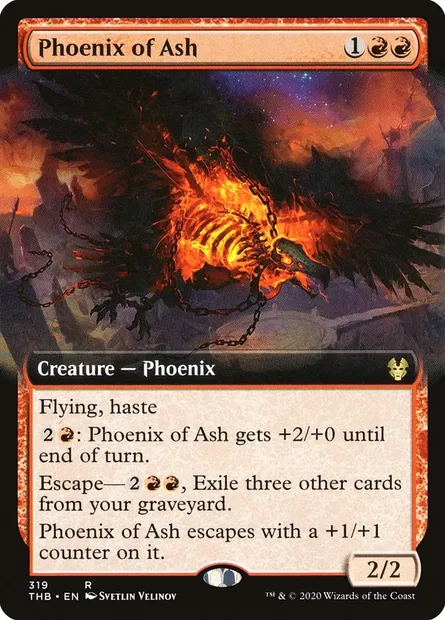 Phénix de cendres, carte Magic THB 319 — extension Theros Beyond Death