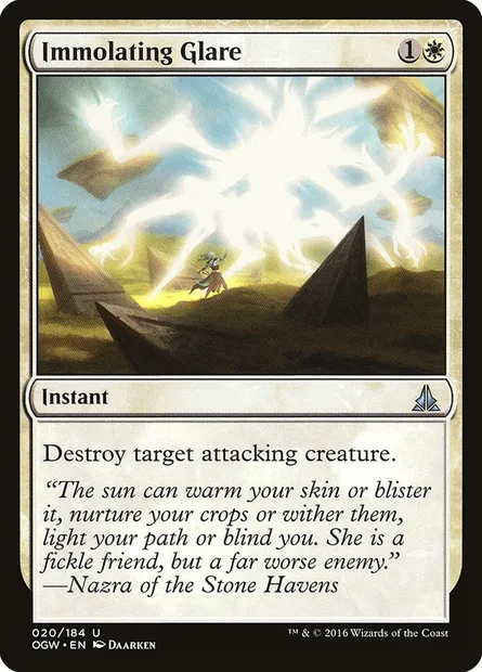 Immolating Glare, Magic card OGW 20 — Oath of the Gatewatch set