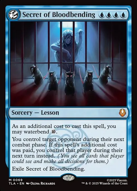 Secret of Bloodbending, Magic card TLA 69 — Avatar: The Last Airbender set