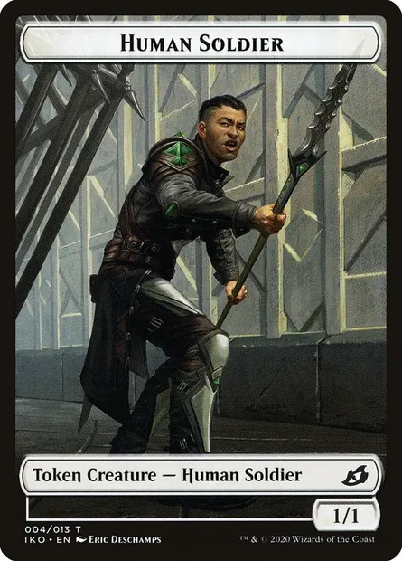 Human Soldier, carte Magic TIKO 4 — extension Ikoria: Lair of Behemoths Tokens