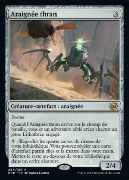 Araignée thran, carte Magic BRO 254 — extension La Guerre Fratricide