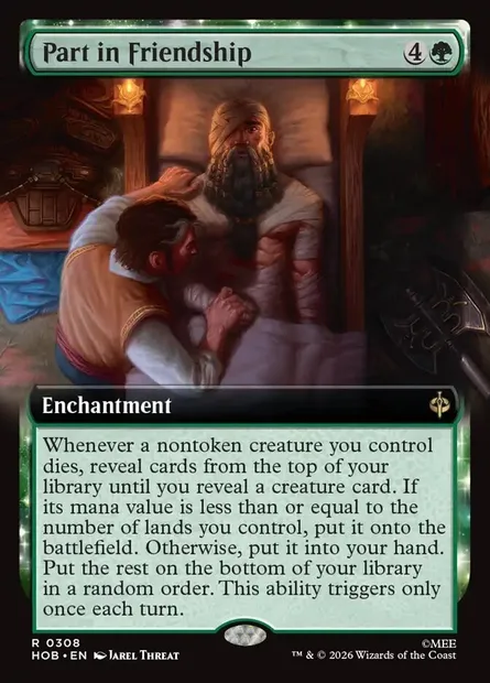 Part in Friendship, Magic card HOB 308 — The Hobbit set