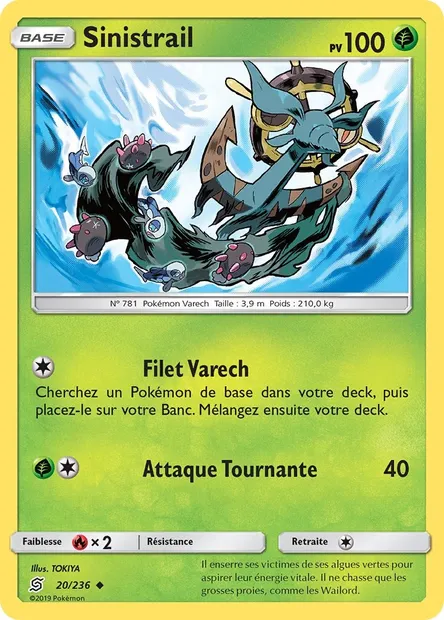 Sinistrail, carte Pokémon UNM 20 — extension Harmonie des Esprits