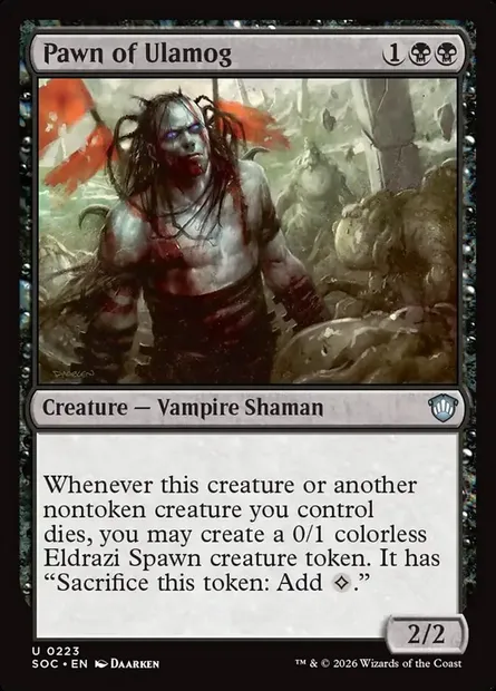 Pawn of Ulamog, Magic card SOC 223 — Secrets of Strixhaven Commander set
