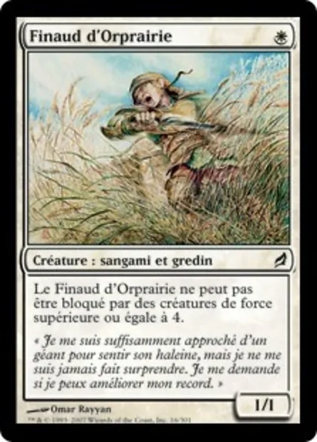 Finaud d'Orprairie, carte Magic LRW 16 — extension Lorwyn