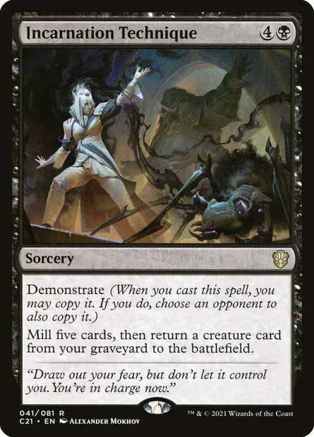 Incarnation Technique, Magic card C21 41 — Commander 2021 set