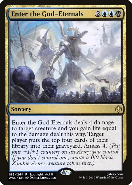 Enter the God-Eternals, Magic card WAR 196 — War of the Spark set