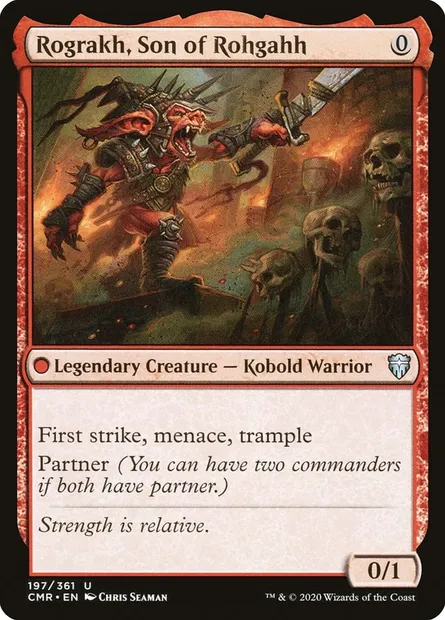 Rograkh, Son of Rohgahh, Magic card CMR 197 — Commander Legends set