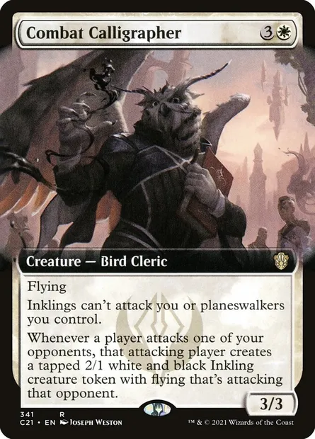 Combat Calligrapher, Magic card C21 341 — Commander 2021 set