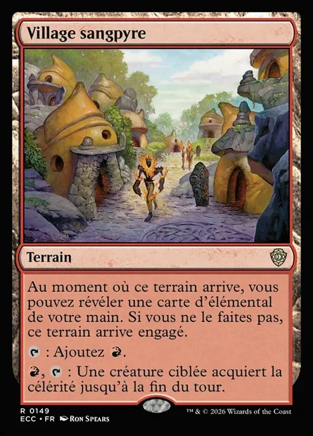 Village sangpyre, carte Magic ECC 149 — extension Lorwyn Eclipsed Commander