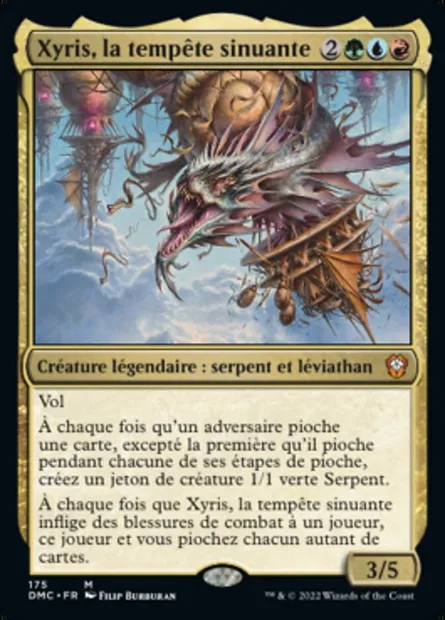 Xyris, la tempête sinuante, carte Magic DMC 175 — extension Dominaria United Commander