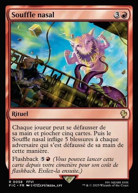 Souffle nasal, carte Magic FIC 58 — extension Final Fantasy Commander