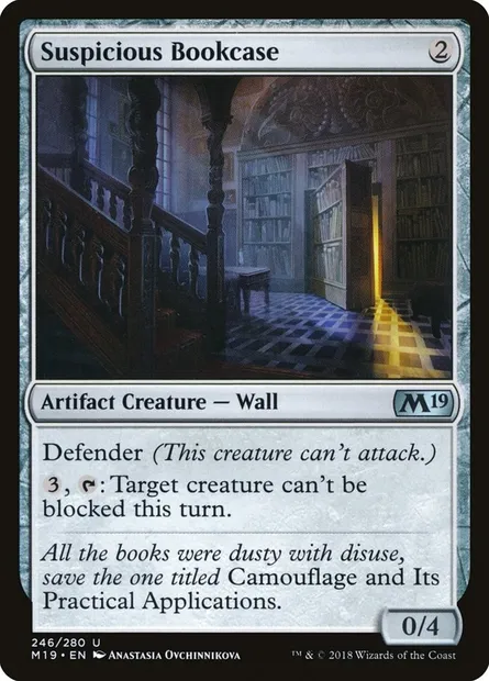 Suspicious Bookcase, Magic card M19 246 — Core Set 2019 set
