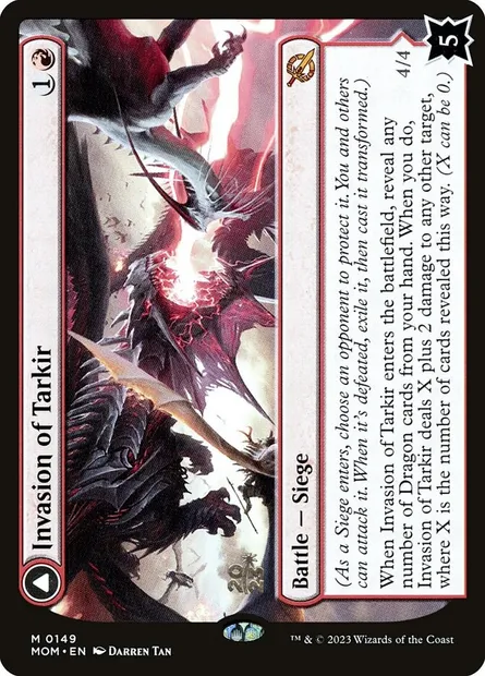 Invasion of Tarkir // Defiant Thundermaw, Magic card PMOM 149s — March of the Machine Promos set