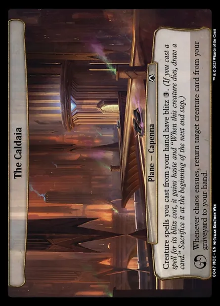 The Caldaia, Magic card MOC 47 — March of the Machine Commander set