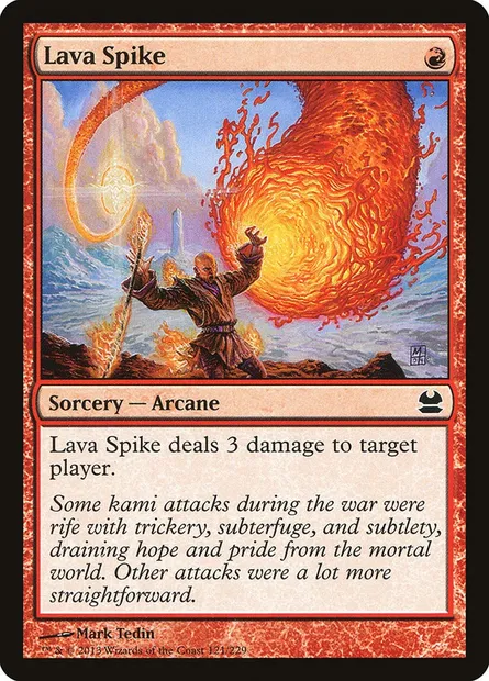 Pointe de Lave, carte Magic MMA 121 — extension Modern Masters