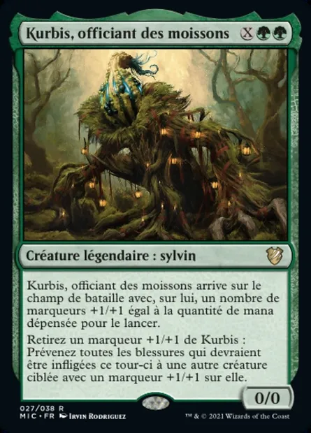Kurbis, officiant des moissons, carte Magic MIC 27 — extension Midnight Hunt Commander