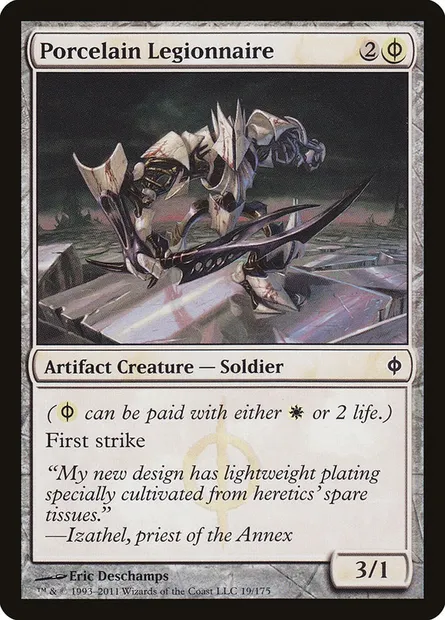 Porcelain Legionnaire, Magic card NPH 19 — New Phyrexia set