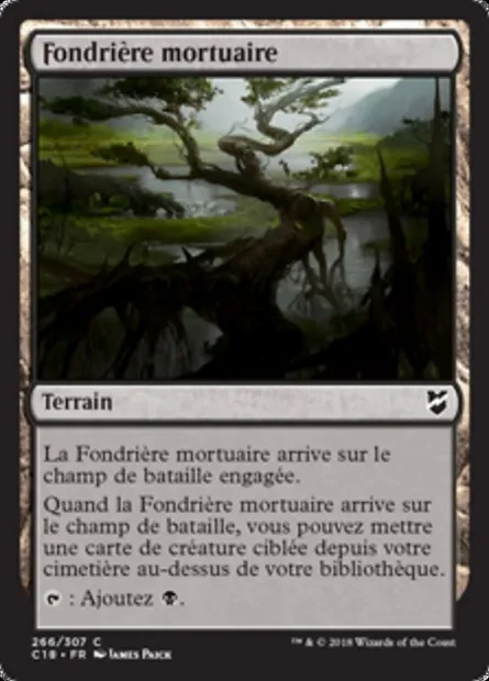 Fondrière mortuaire, carte Magic C18 266 — extension Commander 2018
