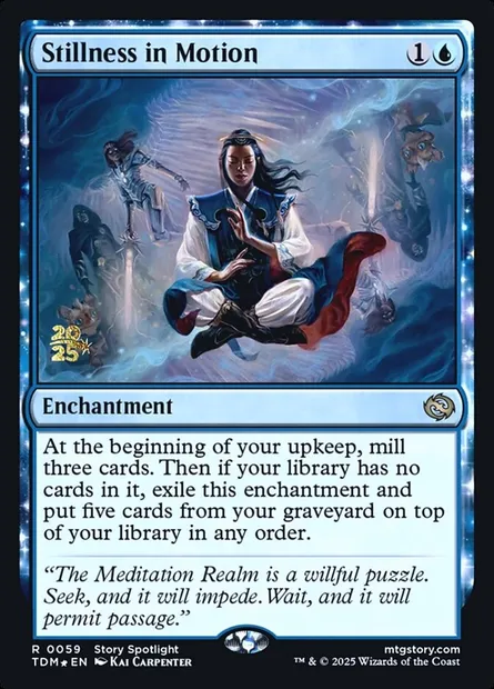 Stillness in Motion, Magic card PTDM 59s — Tarkir: Dragonstorm Promos set