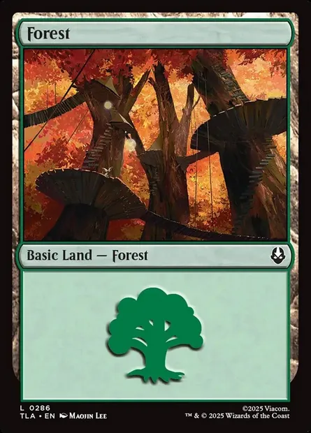 Forest, Magic card TLA 286 — Avatar: The Last Airbender set