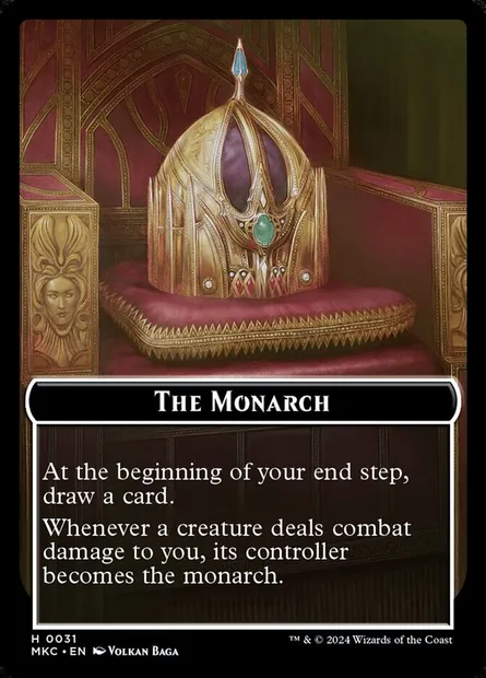The Monarch, Magic card TMKC 31 — Murders at Karlov Manor Commander Tokens set