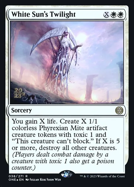 White Sun's Twilight, Magic card PONE 38s — Phyrexia: All Will Be One Promos set