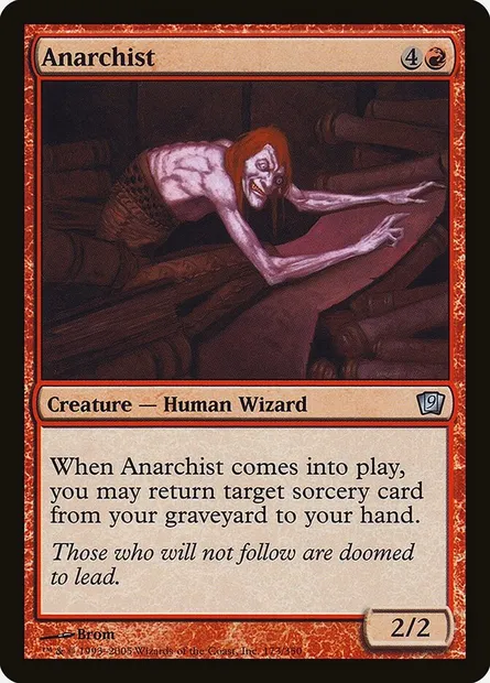 Anarchist, Magic card 9ED 173★ — Ninth Edition set