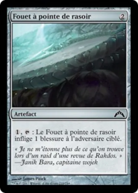 Fouet à pointe de rasoir, carte Magic GTC 235 — extension Insurrection