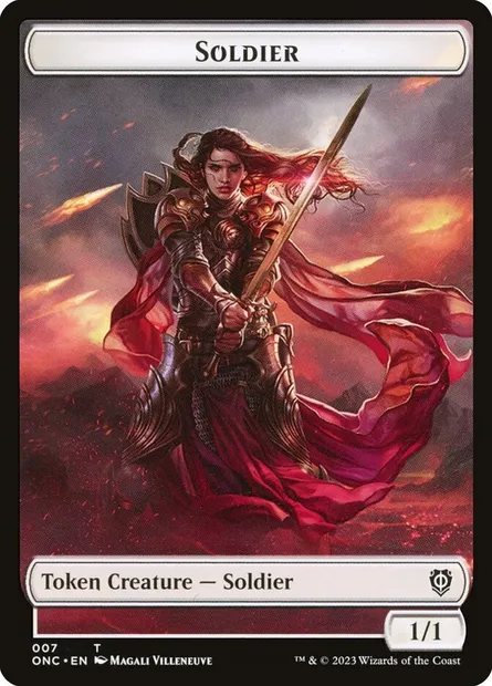 Soldier, Magic card TONC 7 — Phyrexia: All Will Be One Commander Tokens set