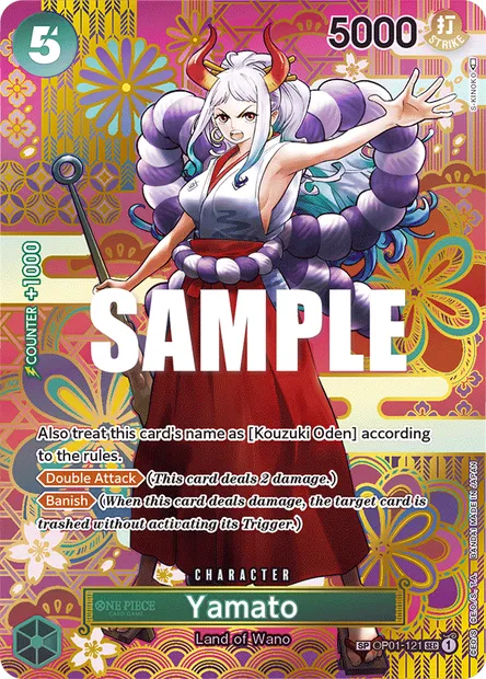 Yamato, One Piece card OP01-121 — ROMANCE DAWN set