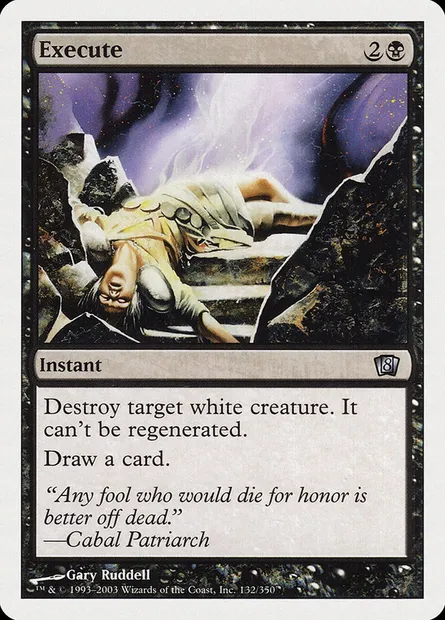 Exécution, carte Magic 8ED 132 — extension Huitième Edition