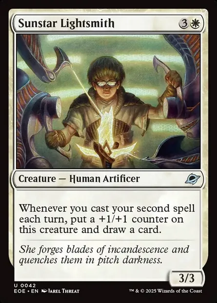 Sunstar Lightsmith, Magic card EOE 42 — Edge of Eternities set