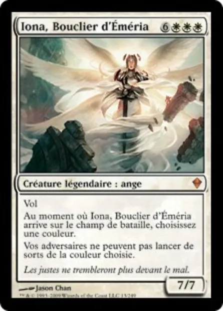 Iona, Bouclier d'Éméria, carte Magic ZEN 13 — extension Zendikar