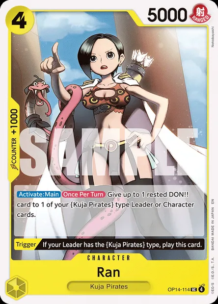 Ran, One Piece card OP14-114 — THE AZURE SEA’S SEVEN set