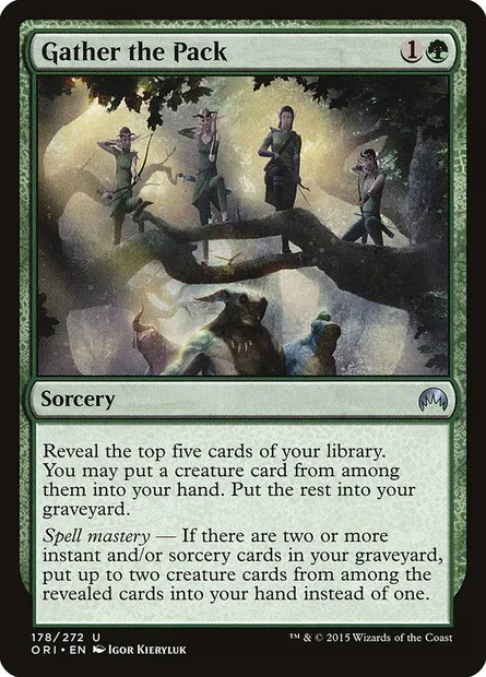 Gather the Pack, Magic card ORI 178 — Magic Origins set