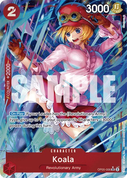 Koala, One Piece card OP05-006 — AWAKENING OF THE NEW ERA set