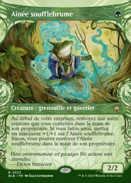 Aînée soufflebrume, carte Magic BLB 323 — extension Bloomburrow