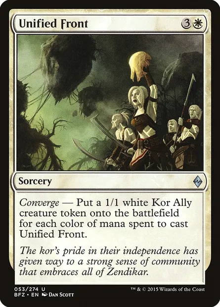 Unified Front, Magic card BFZ 53 — Battle for Zendikar set