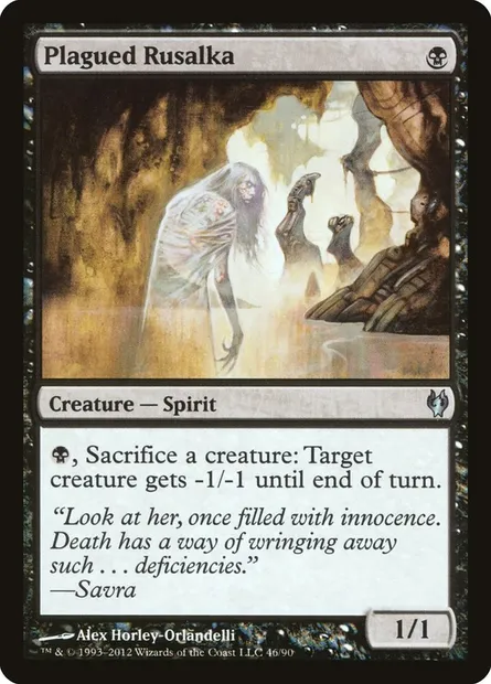Plagued Rusalka, Magic card DDJ 46 — Duel Decks: Izzet vs. Golgari set