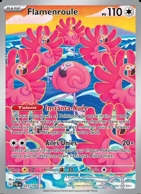 Flamenroule, carte Pokémon PAL 227 — extension Évolutions à Paldea