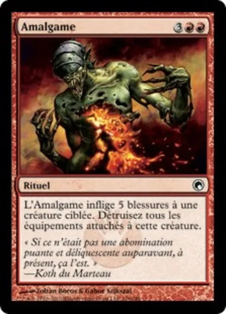 Amalgame, carte Magic SOM 106 — extension Cicatrices de Mirrodin