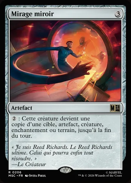 Mirage miroir, carte Magic MSC 206 — extension Marvel Super Heroes Commander